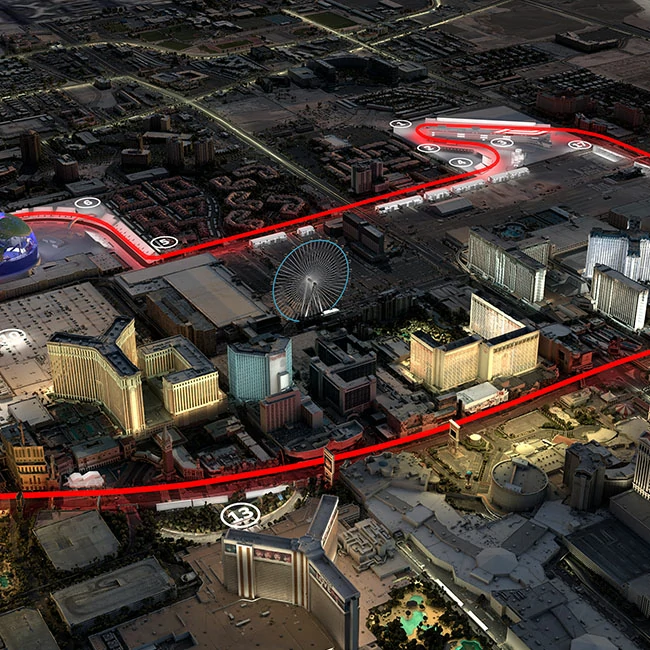 Formula 1 Las Vegas Grand Prix Track